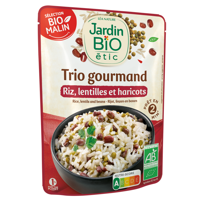Boho Cosmetics Vente Trio Riz Lentilles Haricots - Bio - Plats Cuisinés Et Sachet Express