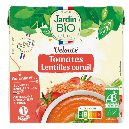 boho cosmetics Vente Velouté tomate lentilles corail - Soupes