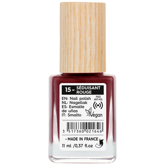 Boho Cosmetics Vente Vernis à Ongles Natural Color - 15 Séduisant Rouge - Ongles