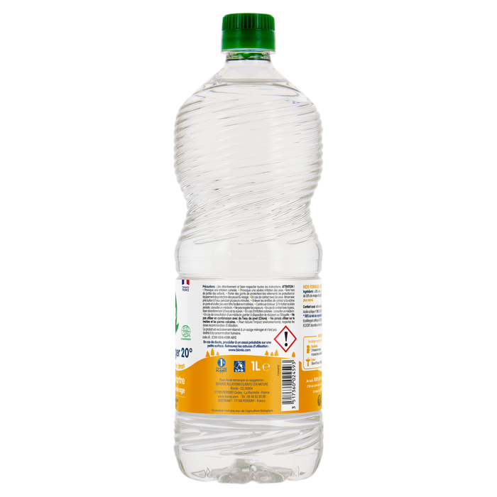 Boho Cosmetics Vente Vinaigre Ménager 20° Senteur Citron éco-recharge - BIOVIE