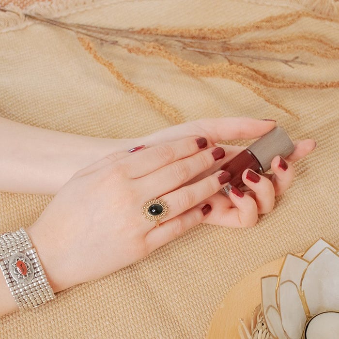 Boho Cosmetics Vernis à Ongles Naturel Red Rose Boho Green Make-up