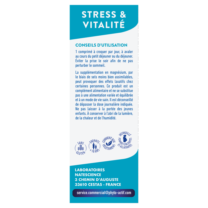 Boho Cosmetics X'TRA MAG Stress & Vitalité 24 Comprimés - Phyto-Actif