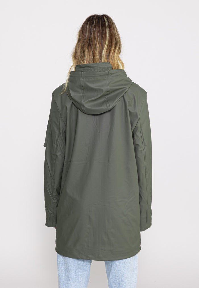 Bombers Original DJINN UNISEX : Veste Imperméable Mi-longue à Capuche