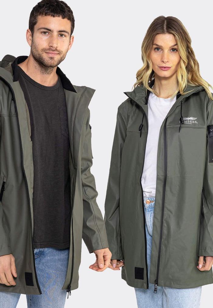 bombers original DJINN UNISEX : Veste imperméable mi-longue à capuche