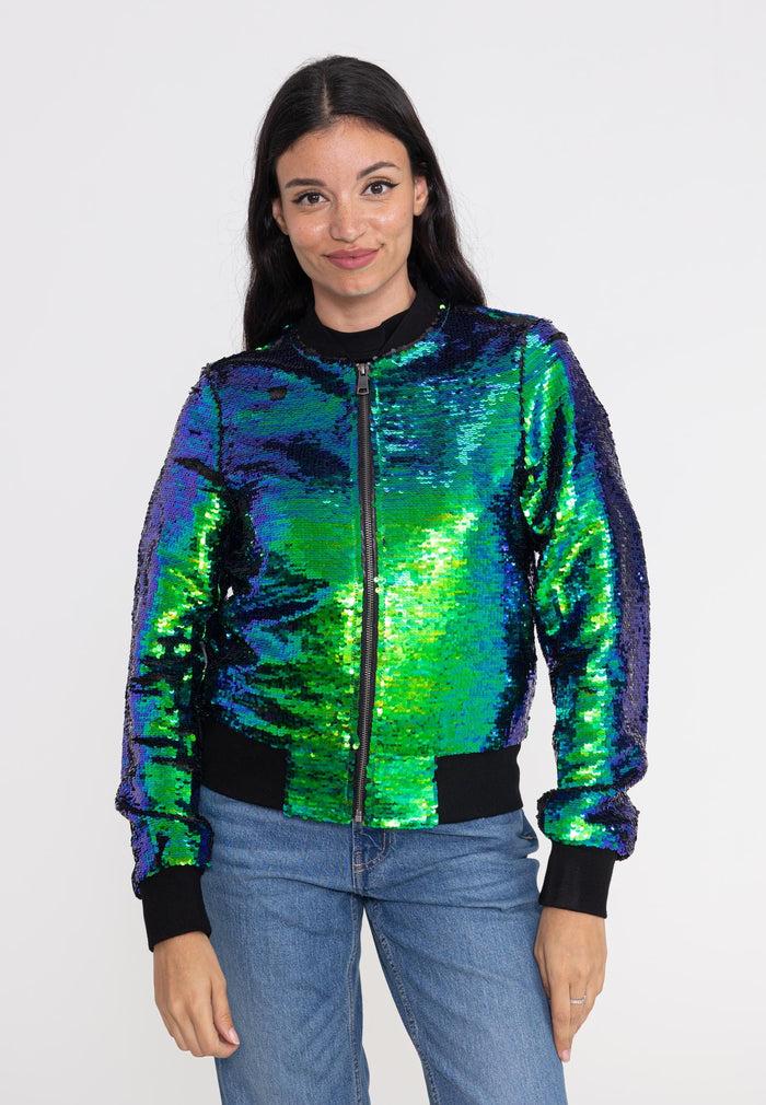 Bombers Original GLITTER WOMEN - Blouson Court à Sequins