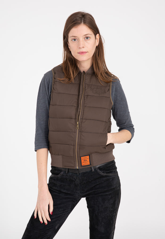 Bombers Original HOUSTON WOMEN : Doudoune Sans Manches