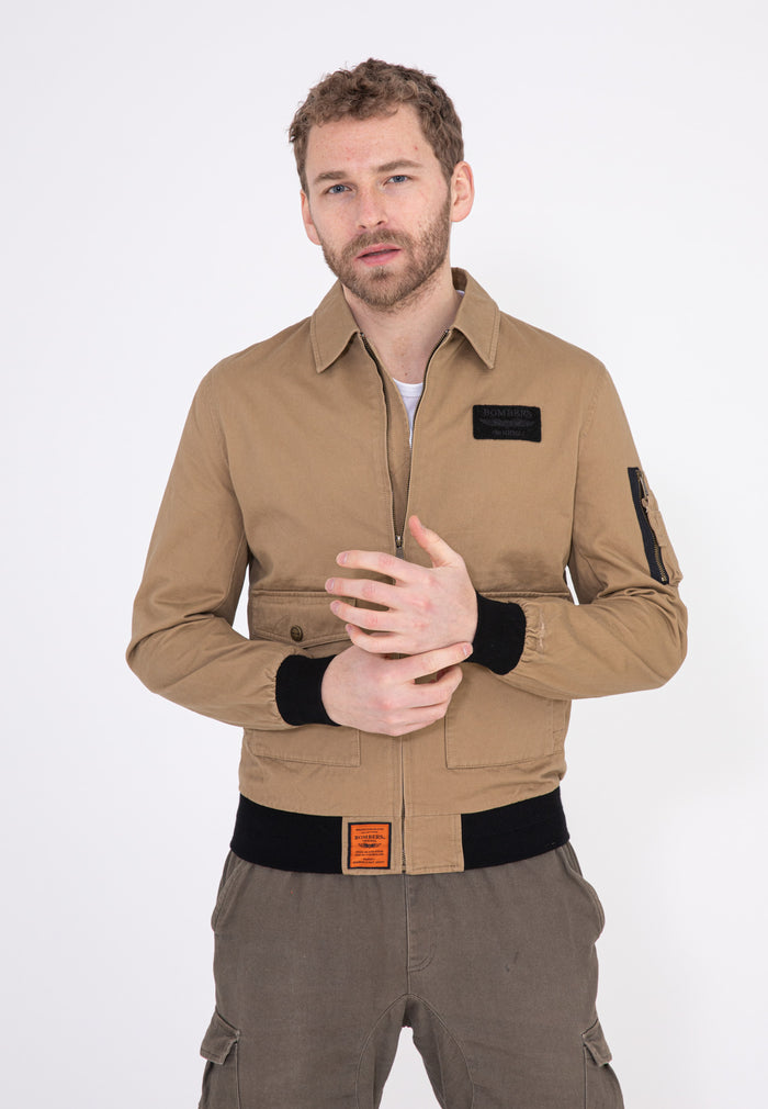 bombers original OHARA MEN : Veste été en coton à poches plaquées