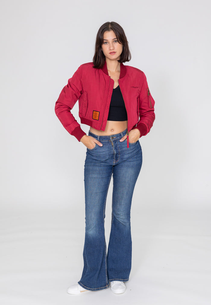 bombers original ORIGINAL 102 WOMEN : Bomber classique crop en nylon