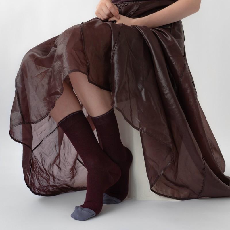 Bonne Maison Chaussette Bordeaux