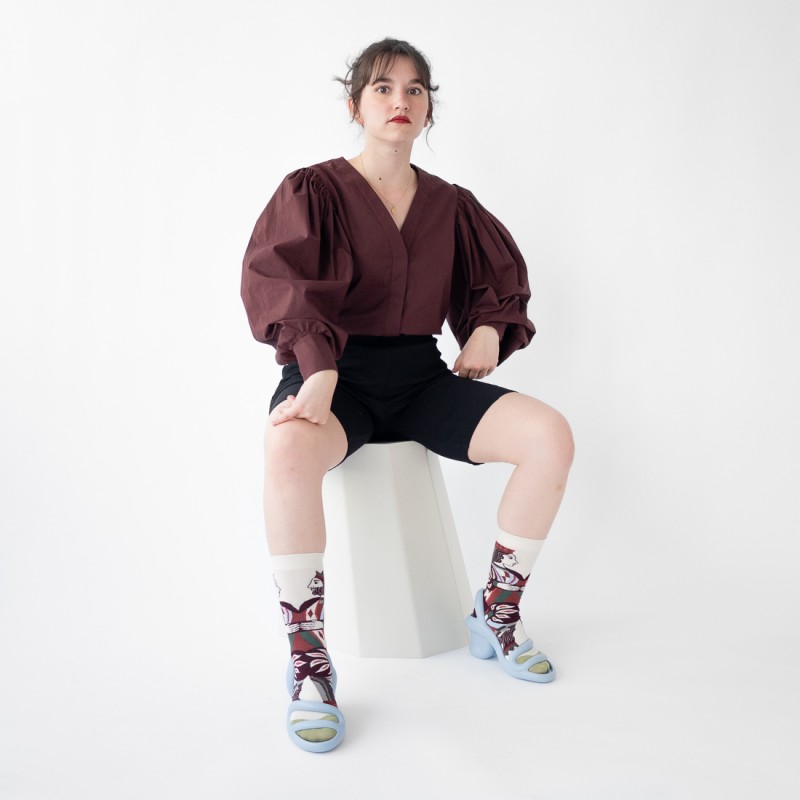 bonne maison Chaussette Carte Naturel