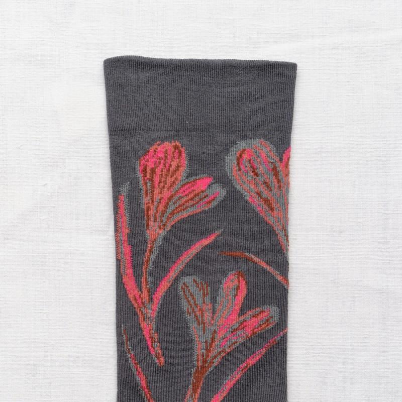 Bonne Maison Chaussette Crocus Acier