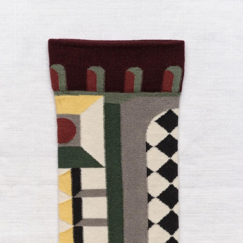 Bonne Maison Chaussette Décor Bordeaux