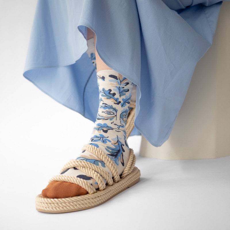 Bonne Maison Chaussette Figure Naturel