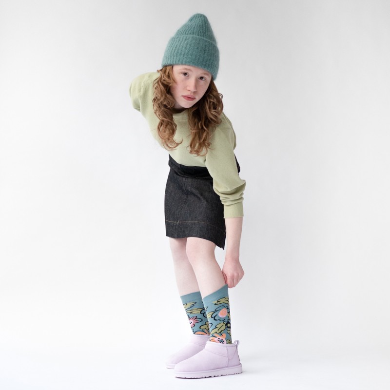 Bonne Maison Chaussette Fleur Arctique