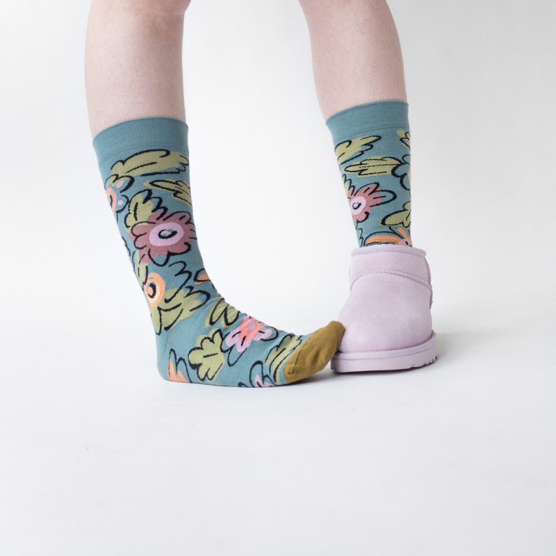 Bonne Maison Chaussette Fleur Arctique
