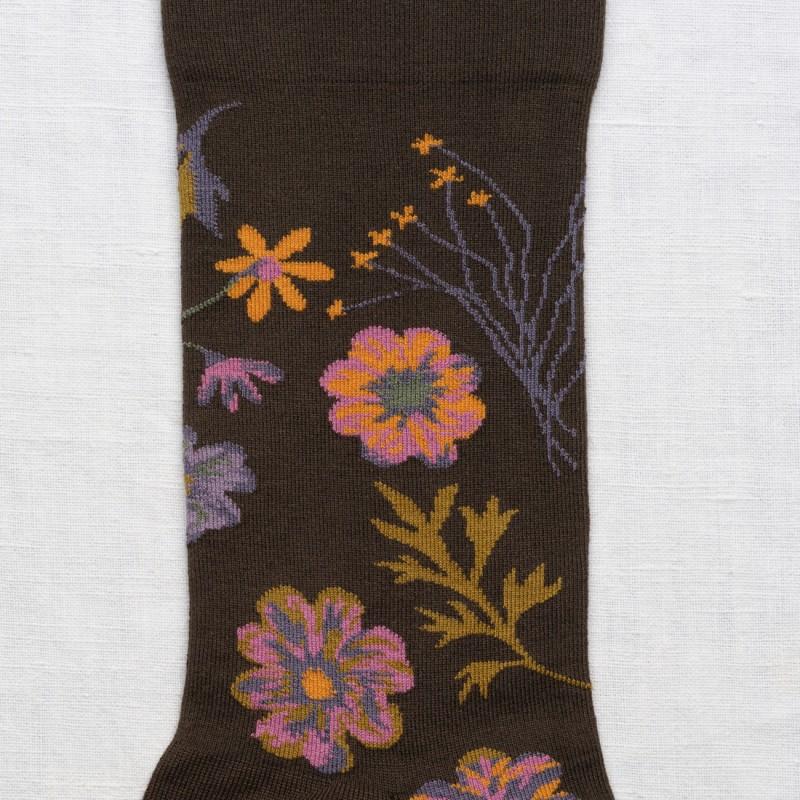 Bonne Maison Chaussette Herbier Terre D'Ombre