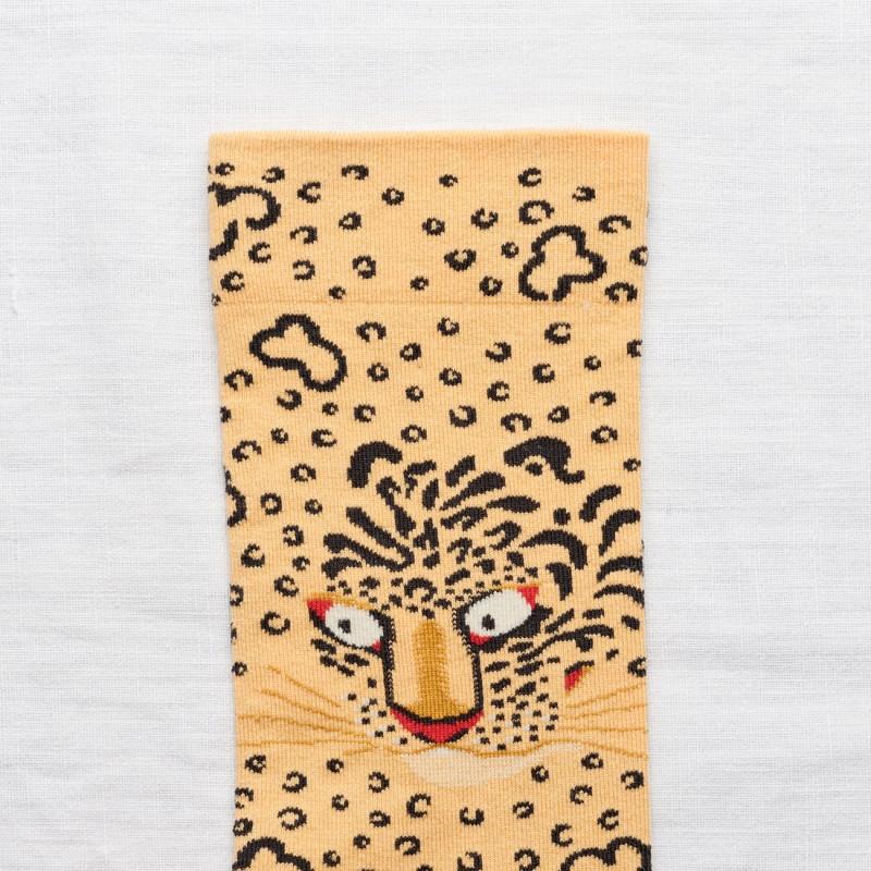 Bonne Maison Chaussette Léopard Kraft