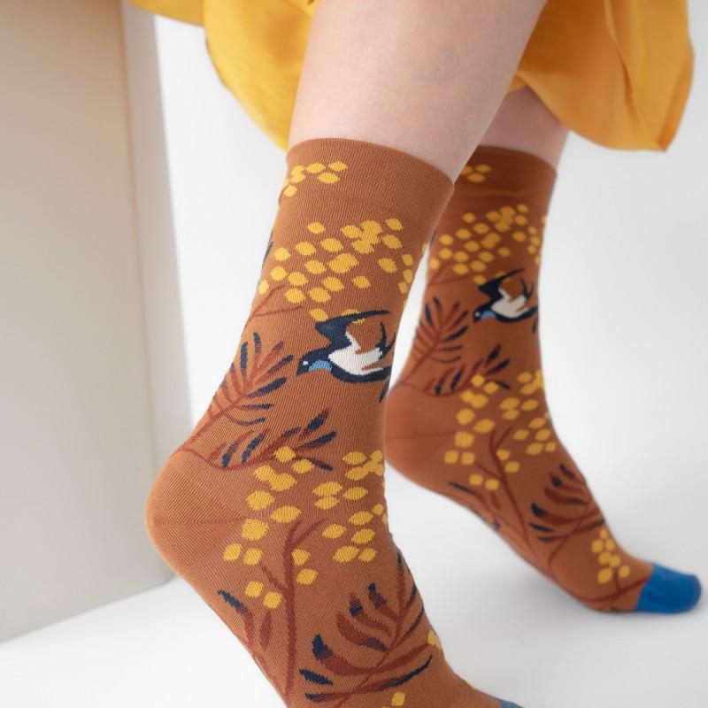 Bonne Maison Chaussette Mimosas Caramel