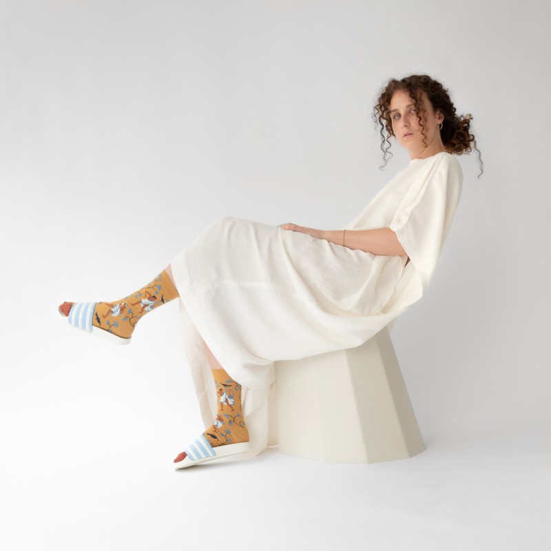 Bonne Maison Chaussette Musiciens Ocre