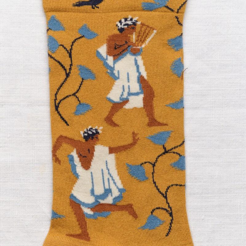 Bonne Maison Chaussette Musiciens Ocre