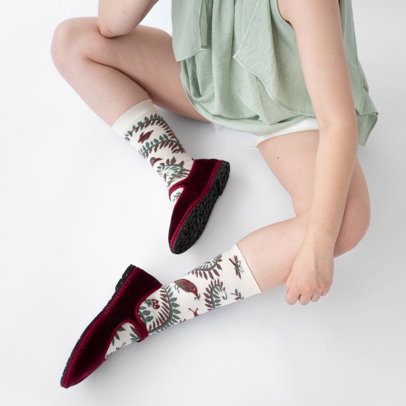 Bonne Maison Chaussette Oiseau Naturel