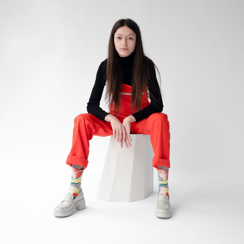 Bonne Maison Chaussette Patchwork Éléphant