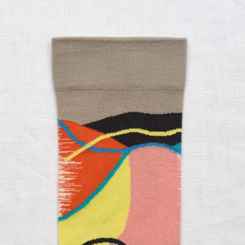 Bonne Maison Chaussette Patchwork Éléphant