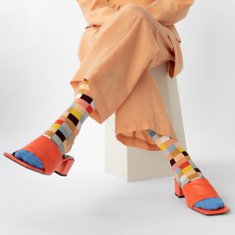 Bonne Maison Chaussette Pixels Multico