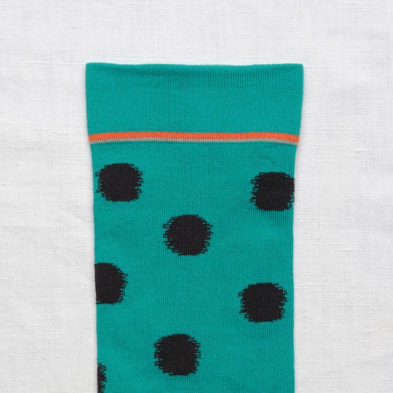 Bonne Maison Chaussette Pois Viridien
