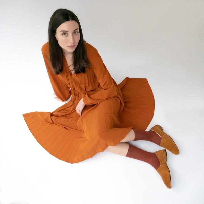 Bonne Maison Chaussette Sépia