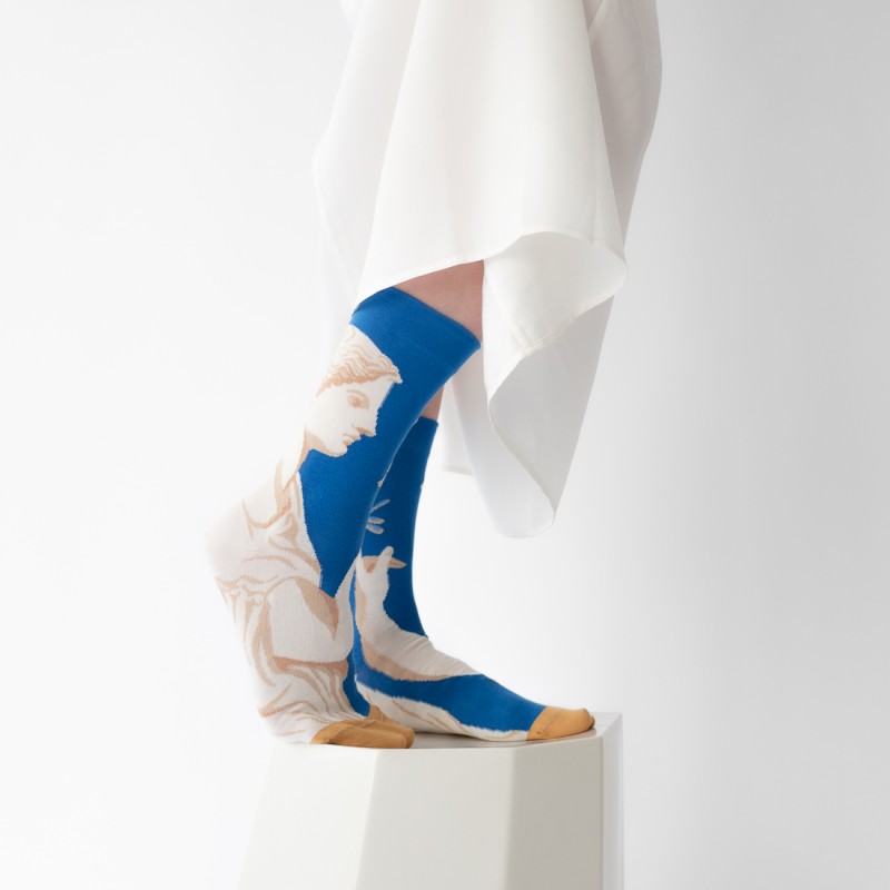 Bonne Maison Chaussette Statue Cobalt