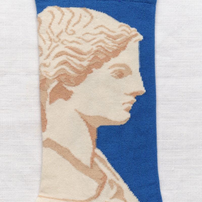 Bonne Maison Chaussette Statue Cobalt