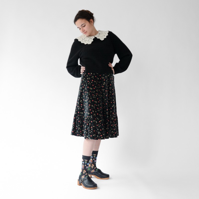 bonne maison Chaussette Tapisserie Noir