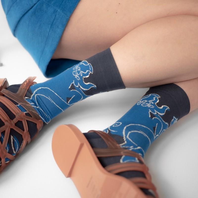 Bonne Maison Chaussette Taureau Ardoise