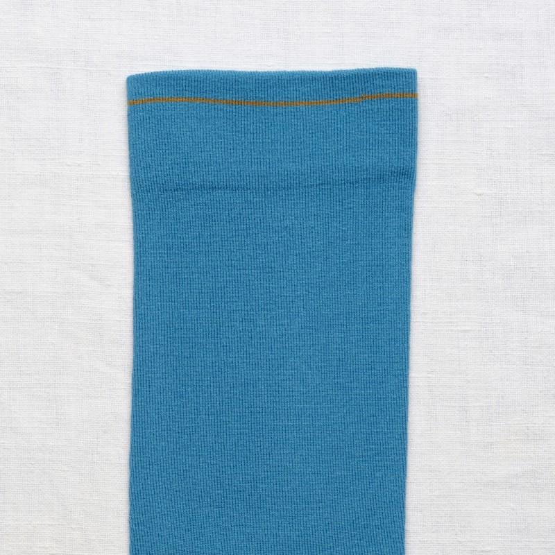 Bonne Maison Chaussette Uni Azur