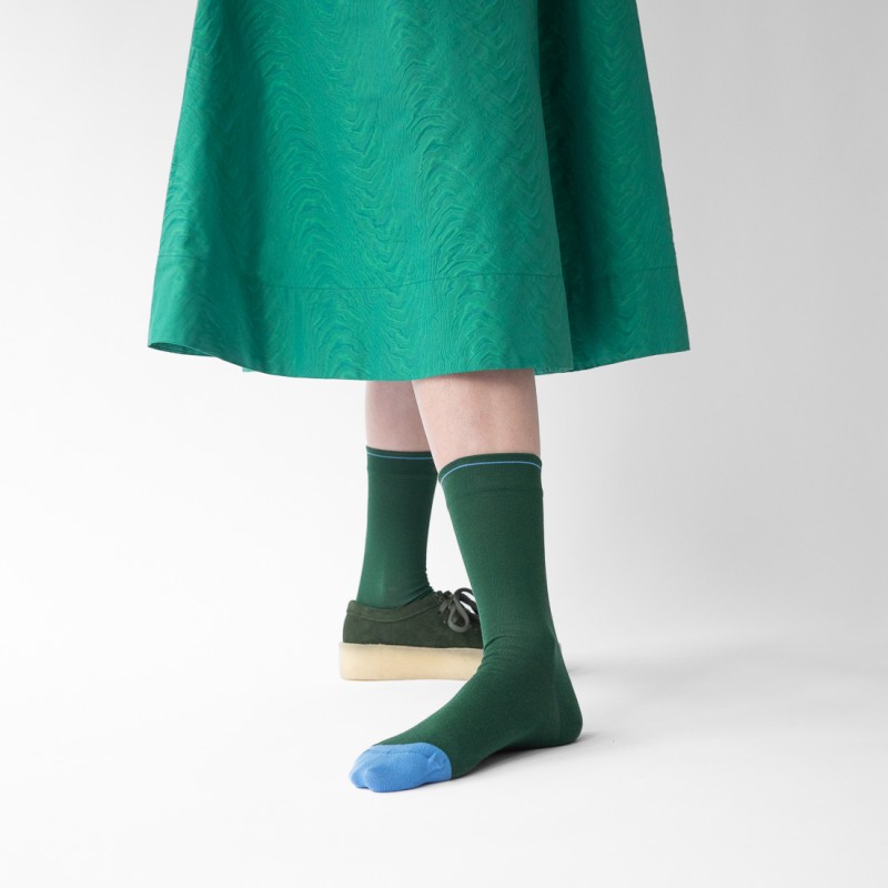 bonne maison Chaussette Uni Forêt