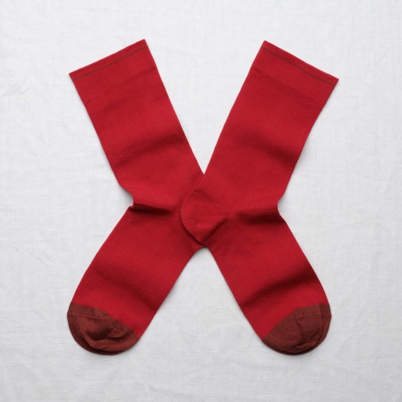 Bonne Maison Chaussette Uni Incarnat