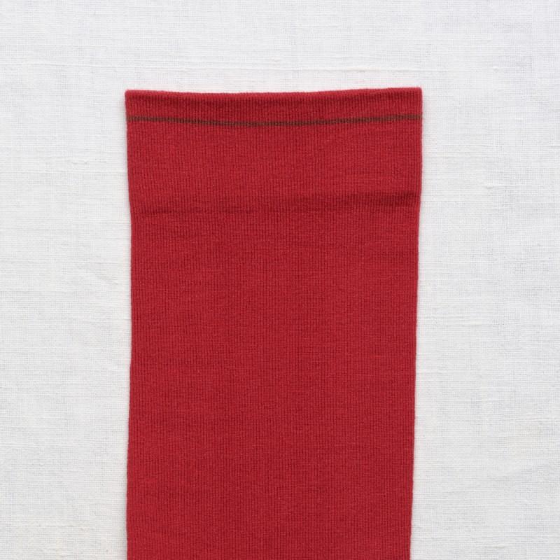 bonne maison Chaussette Uni Incarnat