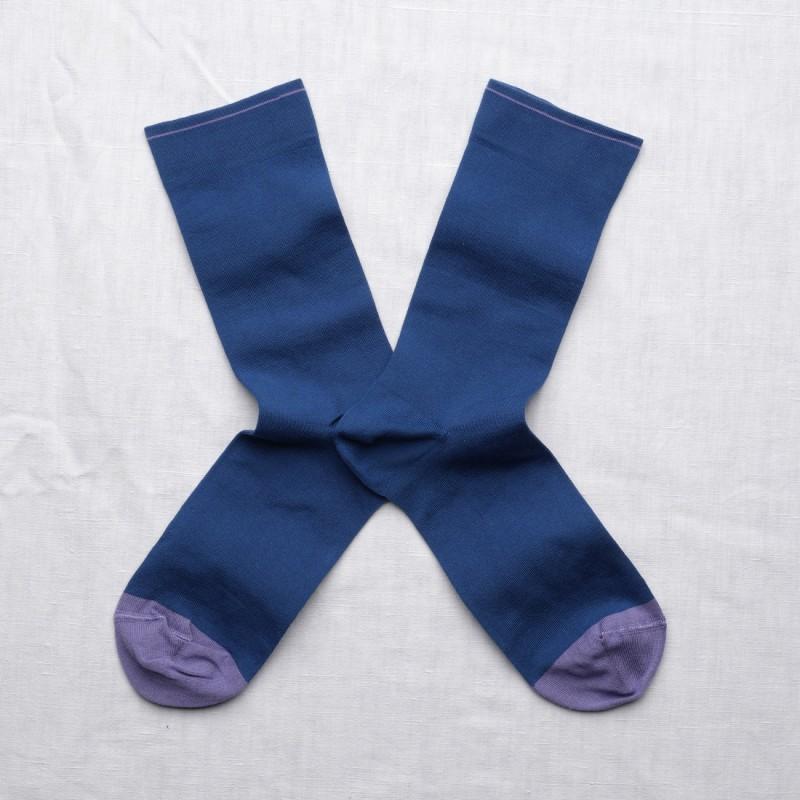 bonne maison Chaussettes Bleu Roi
