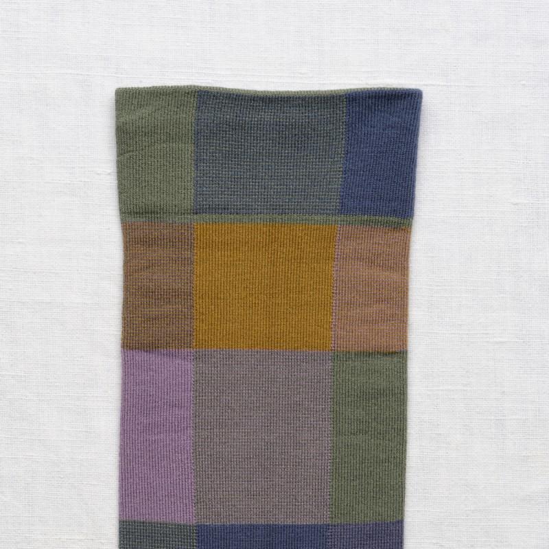 Bonne Maison Chaussettes Carreaux Nocturne