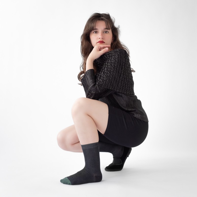 Bonne Maison Chaussettes Faux Noir