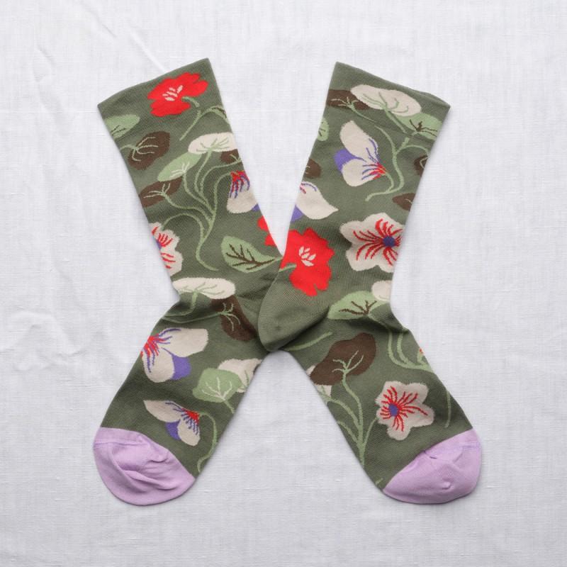 bonne maison Chaussettes Fleurs