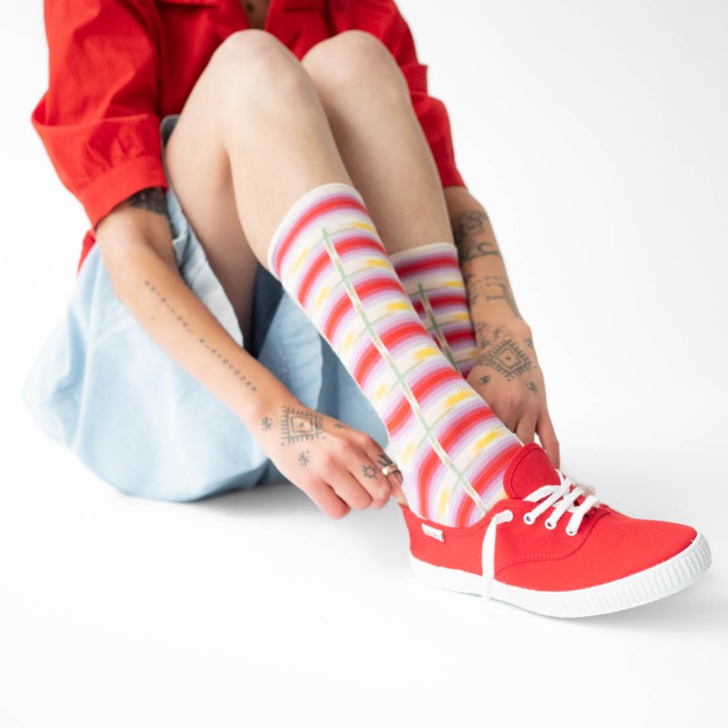 Bonne Maison Chaussettes Ikat Multico