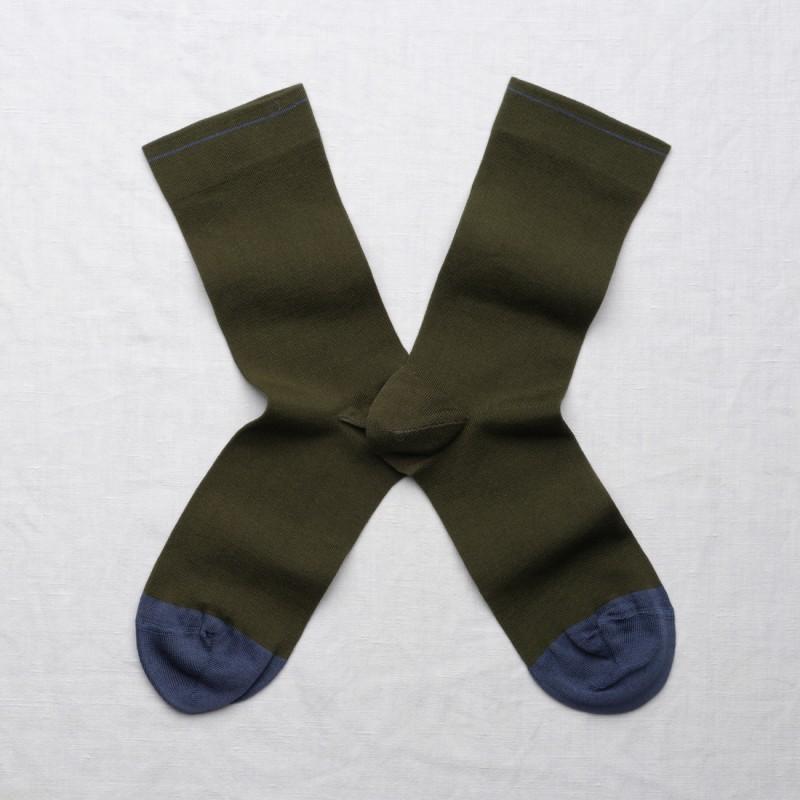 bonne maison Chaussettes Kaki