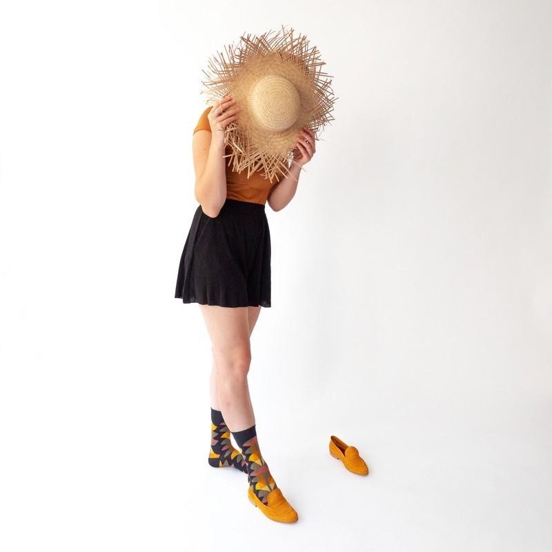 Bonne Maison Chaussettes Palme Nuit