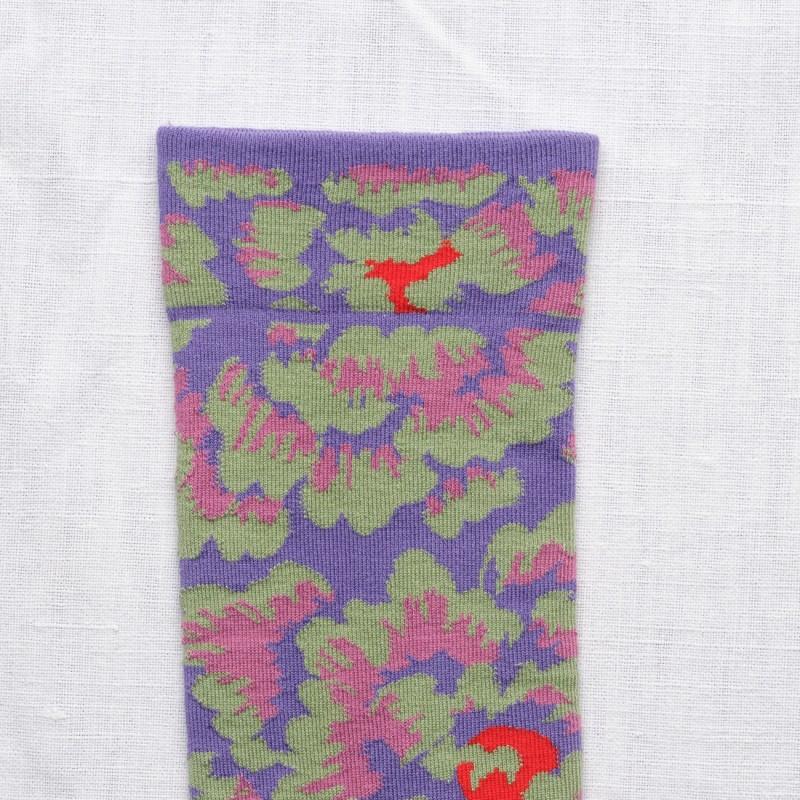 Bonne Maison Chaussettes Pivoines Iris