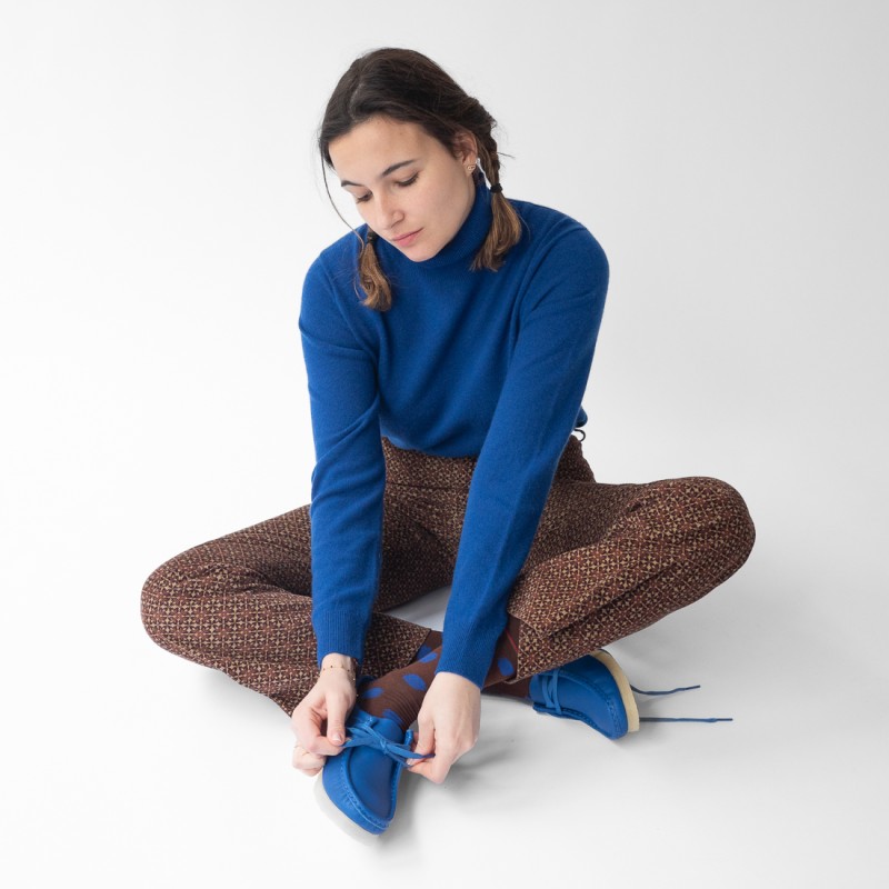 Bonne Maison Chaussettes Pois Bleu