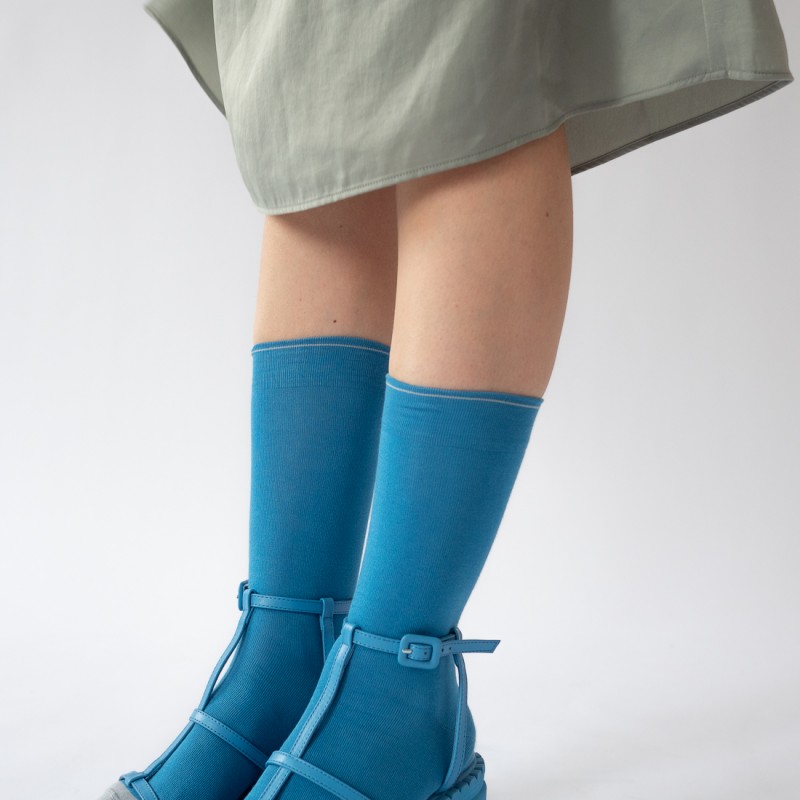 Bonne Maison Chaussettes Uni Vague