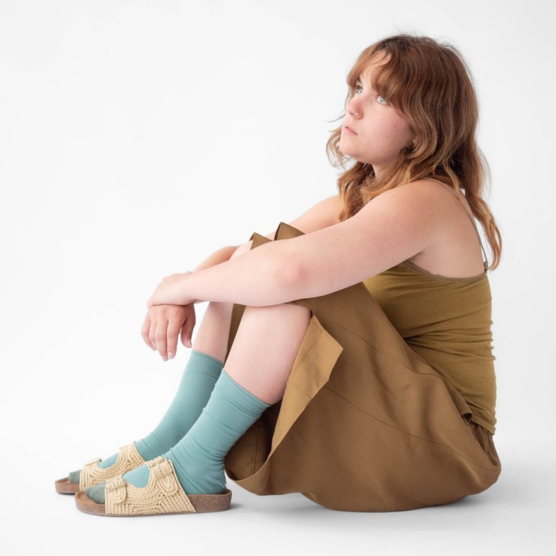 Bonne Maison Chaussettes Unies Aloès