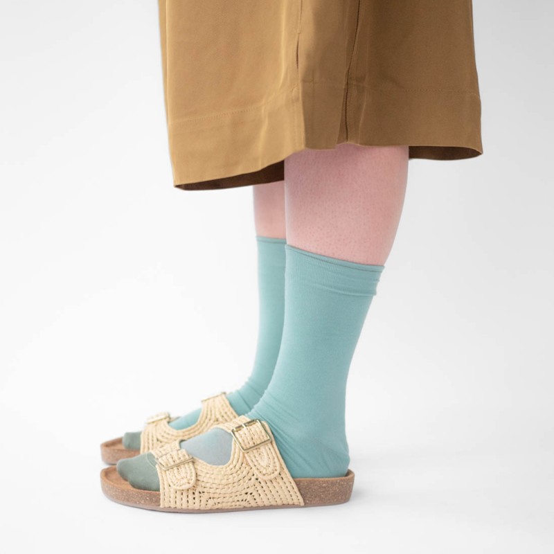 Bonne Maison Chaussettes Unies Aloès